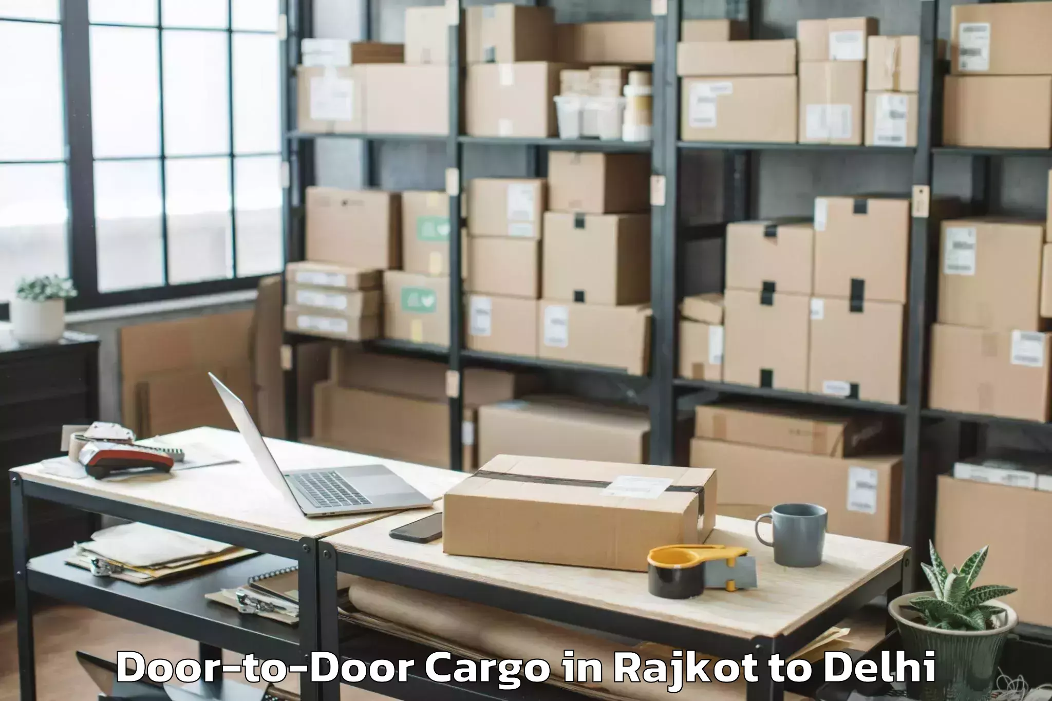 Book Your Rajkot to Palam Door To Door Cargo Today